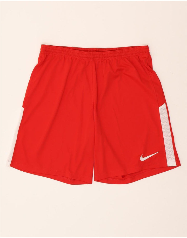 NIKE Herre Dri Fit Slim Fit sportsshorts Stor rød farveblok