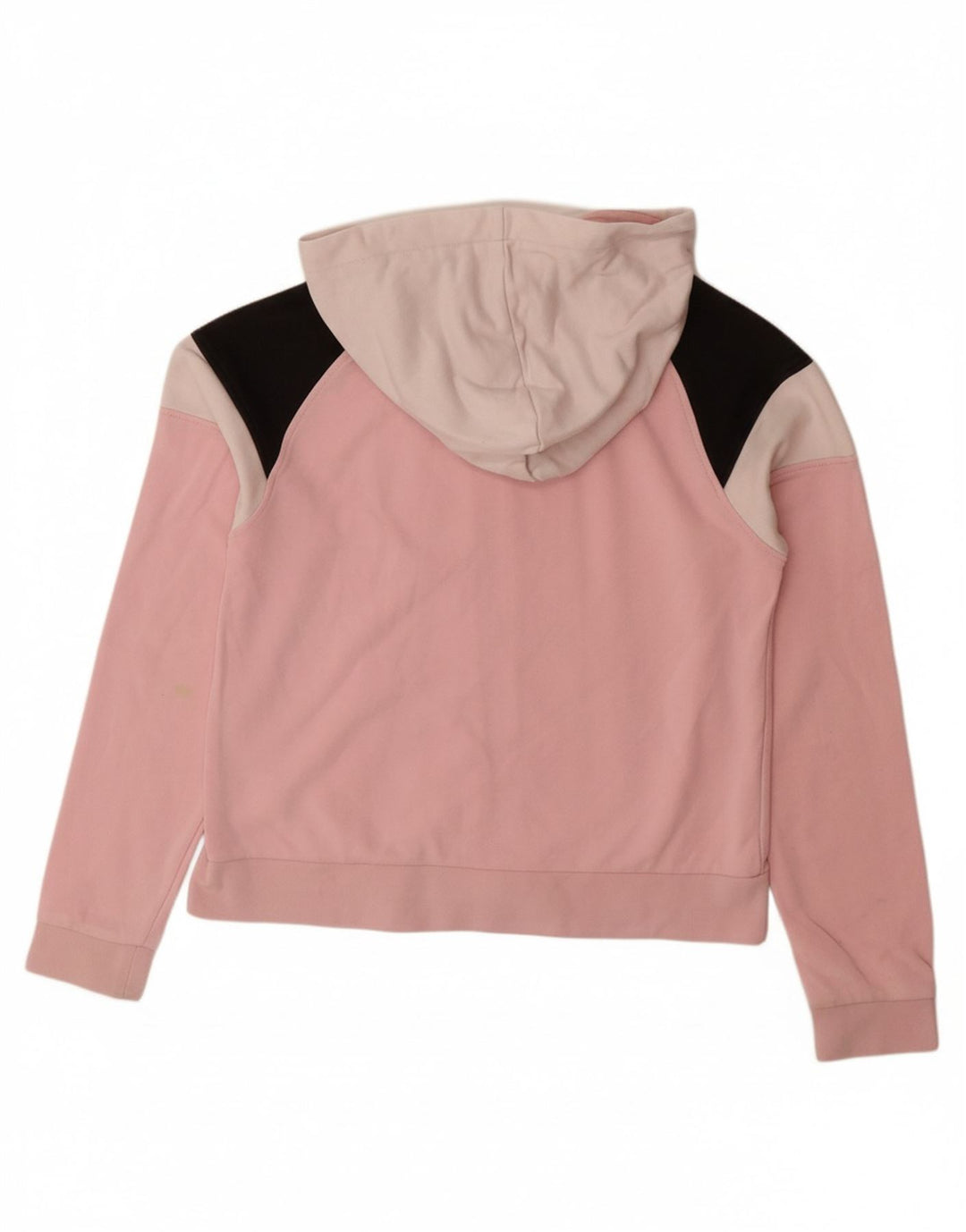 ELLESSE piger grafisk hættetrøje med lynlås 11-12 år Pink Colourblock