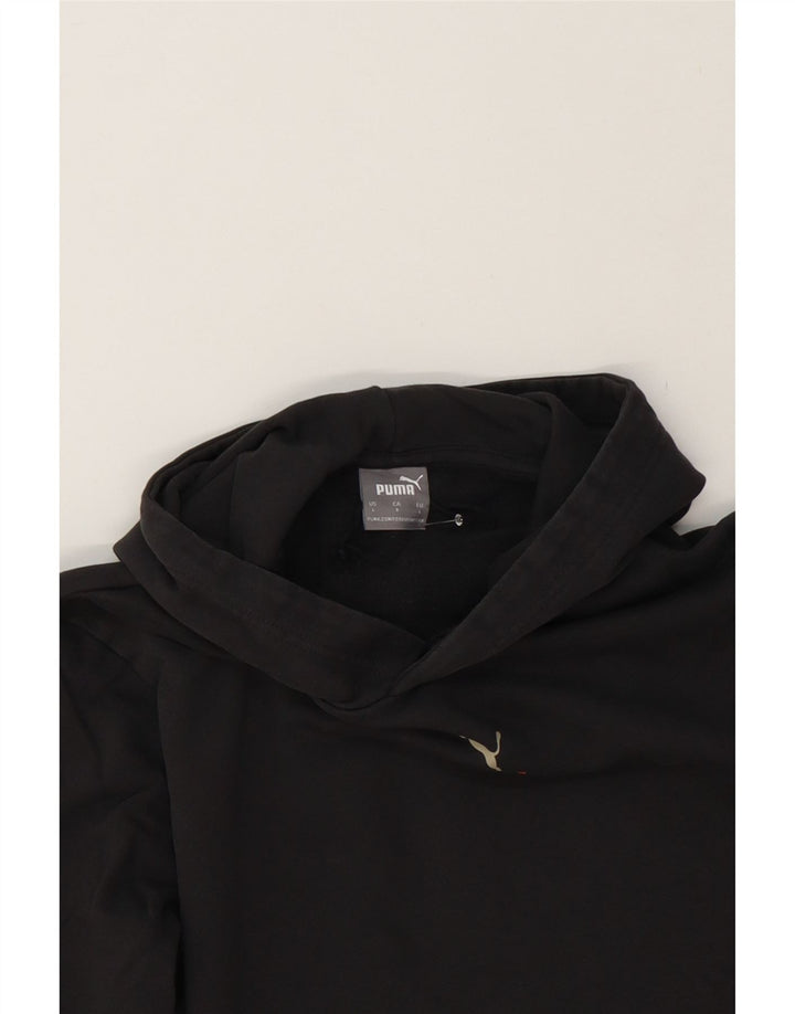 PUMA Mens Hoodie Jumper Large Black Cotton Vintage Puma and Second-Hand Puma from Messina Hembry 