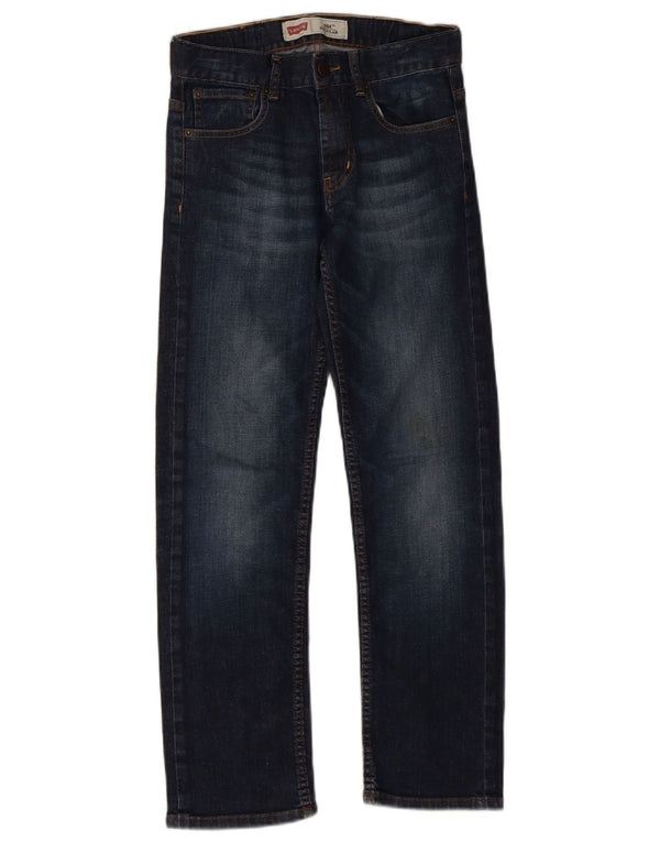 Levi's Boys 504 Regular Straight Jeans 11-12 år W24 L26 Marineblå Bomuld