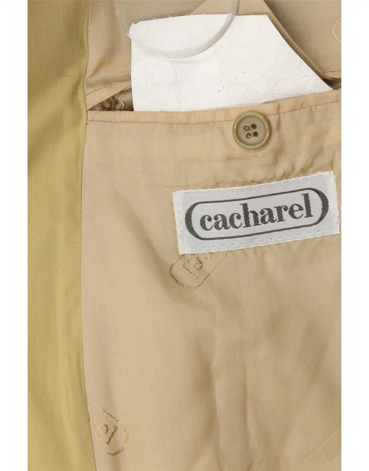 Cacharel Herre 2-knaps blazerjakke IT 52 XL Beige Bomuld