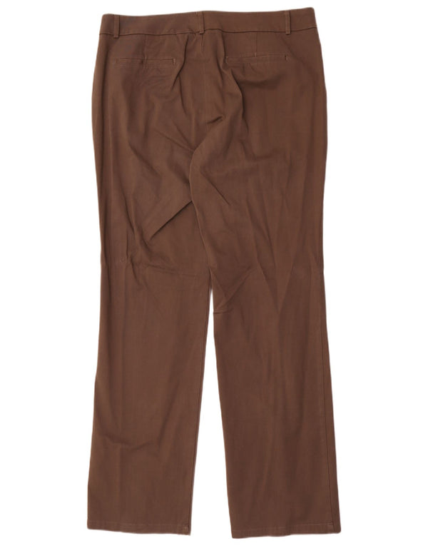 Dockers Dame ideel pasform Lige fritidsbukser US 16 2XL W36 L34 Brun