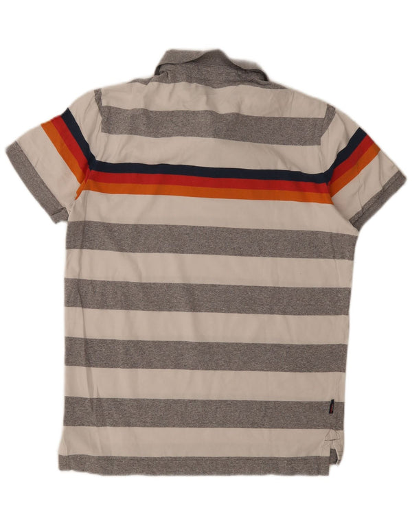 Superdry Poloshirt til mænd, stor gråstribet bomuld