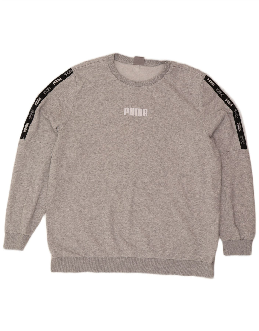 Puma Herre Grafisk Sweatshirt Jumper XL Grå Colourblock Bomuld