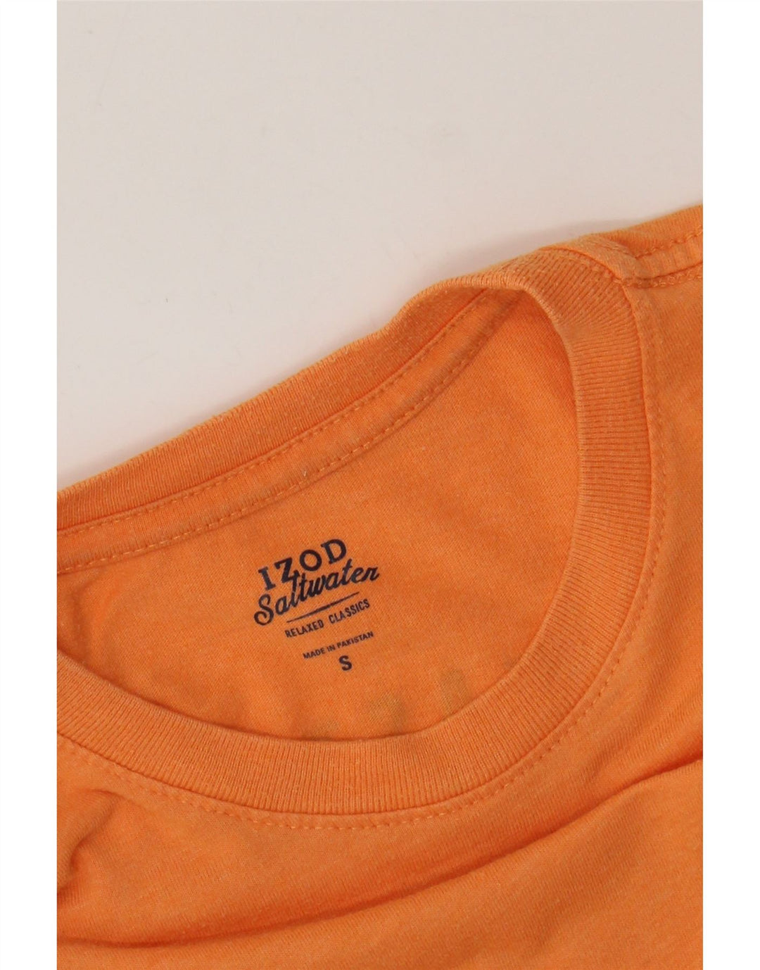 IZOD Herre Salt Water Grafisk T-Shirt Top Lille Orange