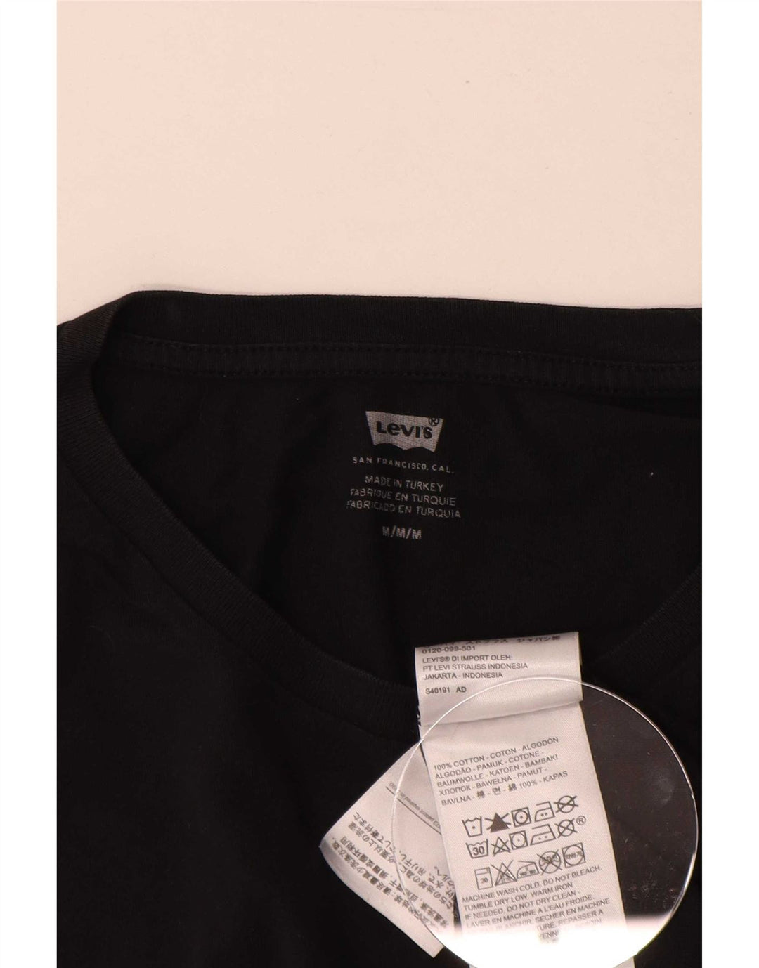 Levi's Herre grafisk T-shirt top mellem sort bomuld