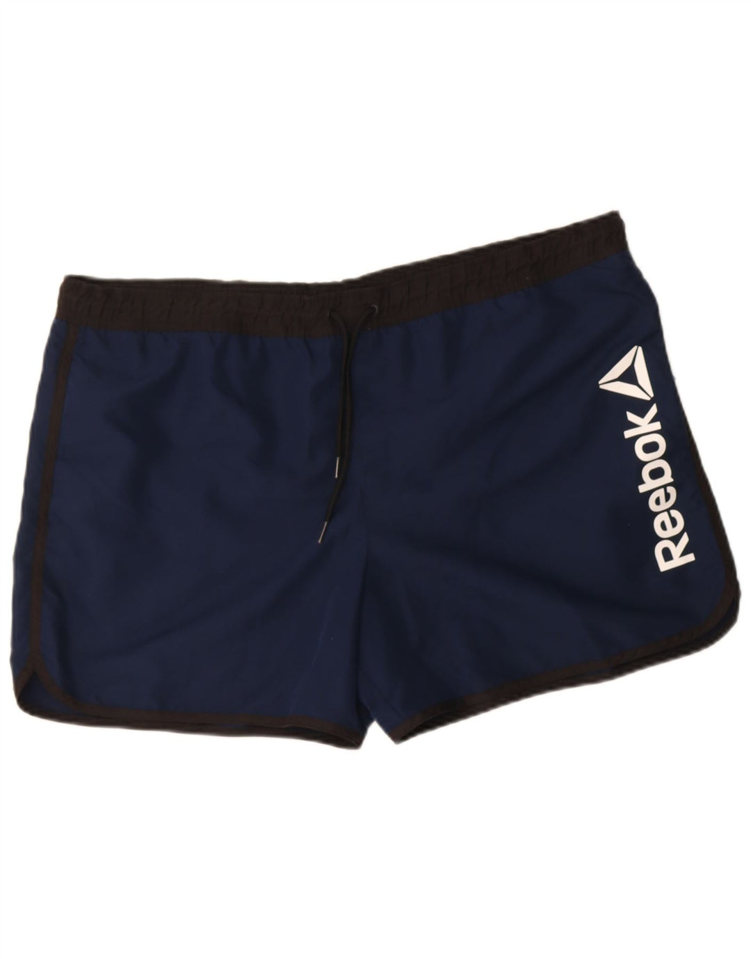 REEBOK Mens Graphic Swimming Shorts XL Navy Blue Polyester
