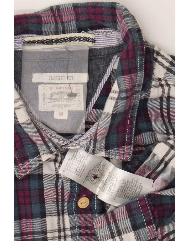 White Stuff Herre Classic Fit Flanellskjorte Medium Lilla ternet bomuld