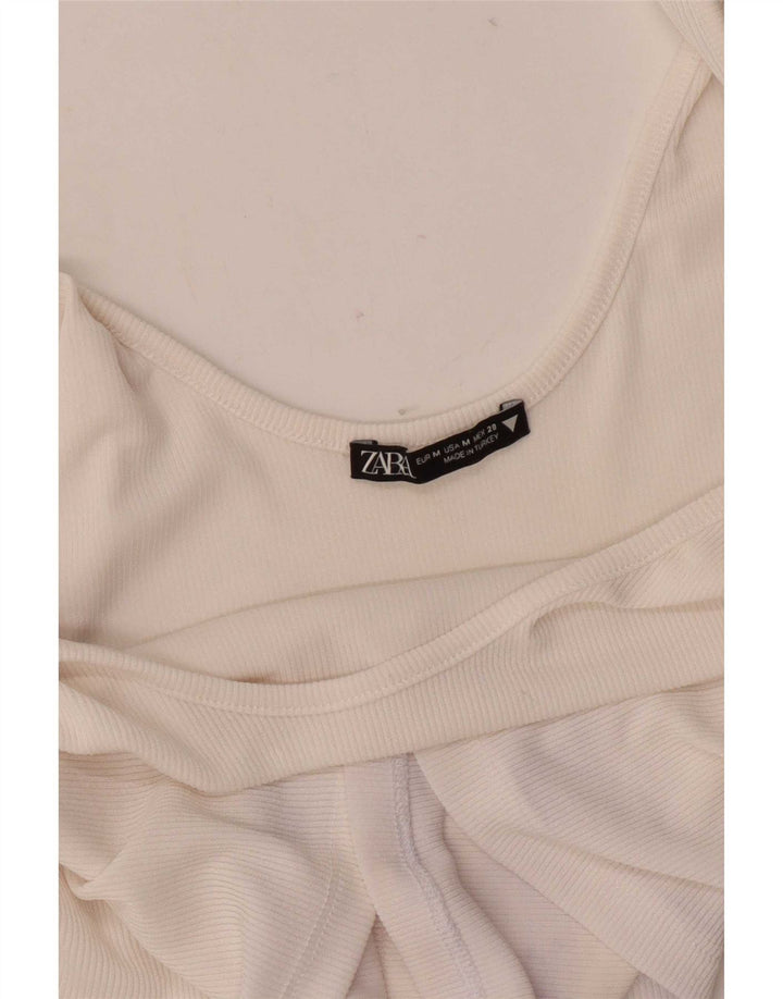 Zara Dame Cami Top UK 12 Medium White