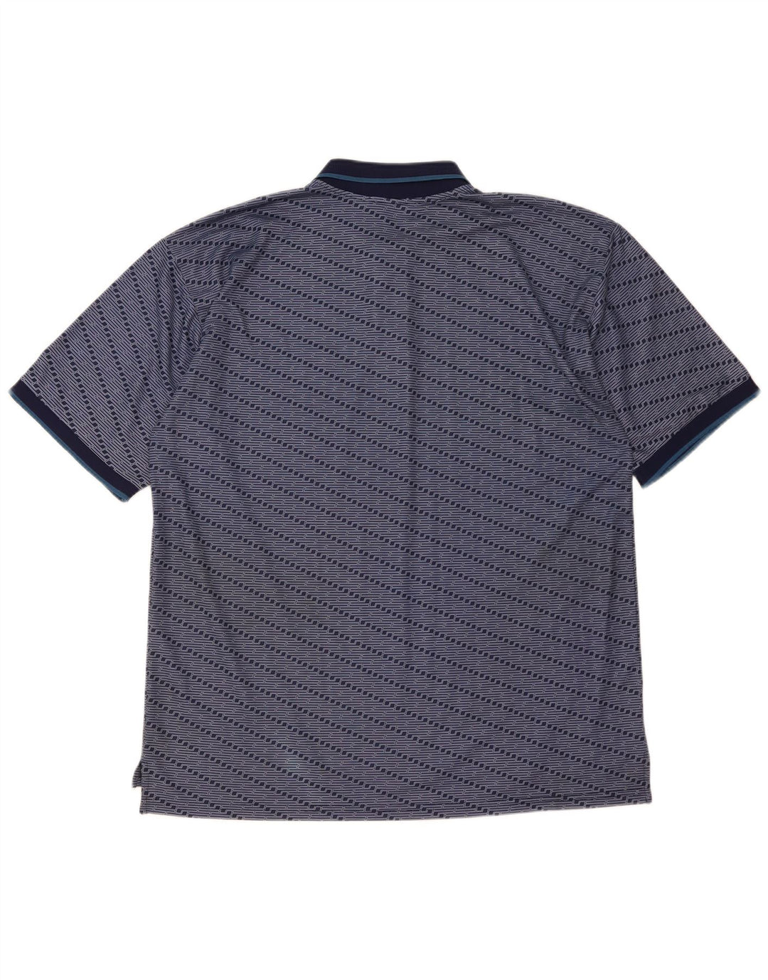 Fila Polo Shirt til mænd XL Marineblå stribet polyester
