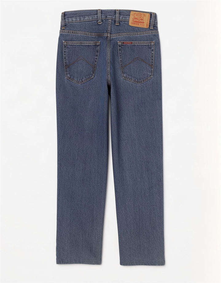 Carrera Dame 700 Straight Jeans W38 L30 Blå Bomuld