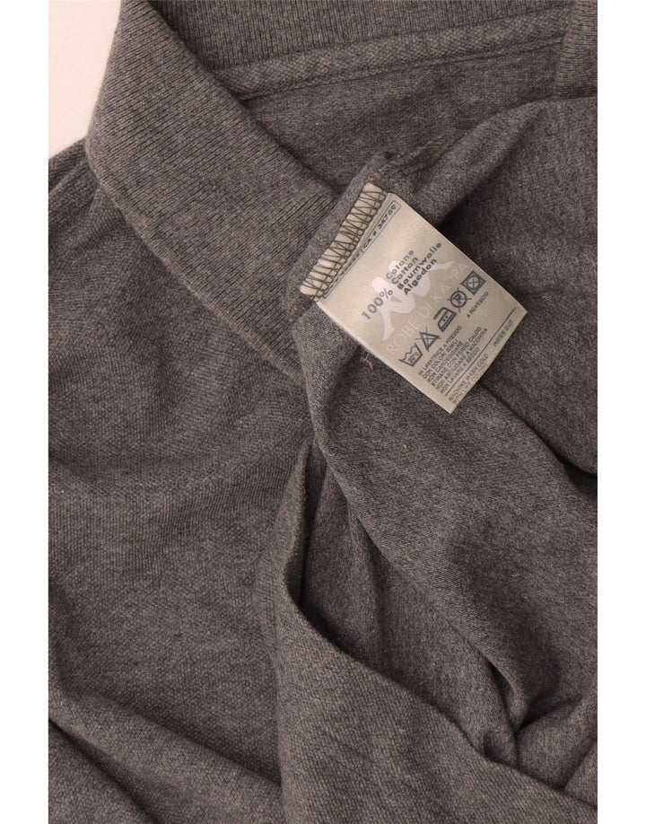 Kappa Langærmet Polo Shirt til mænd, lille grå bomuld
