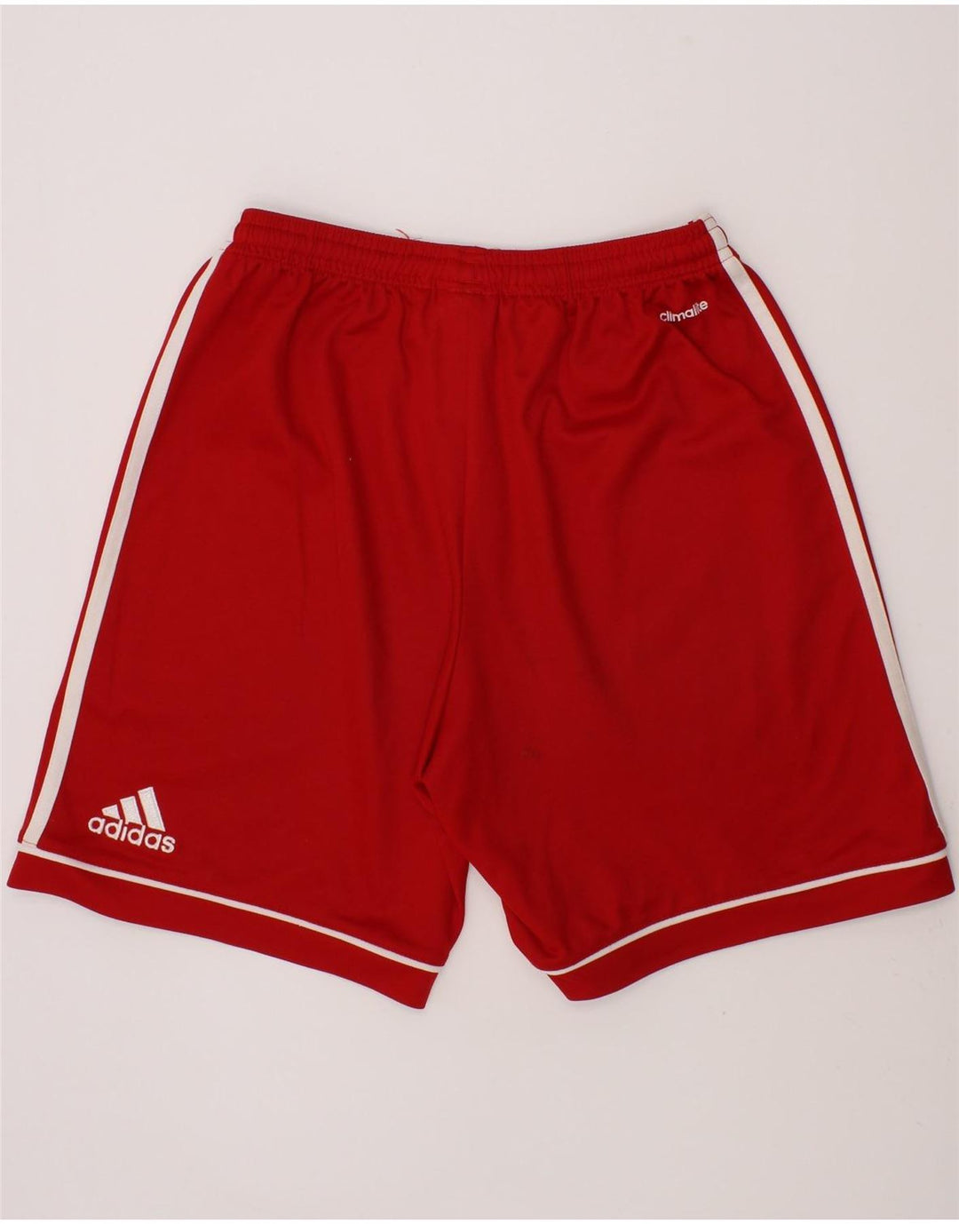 ADIDAS Boys Climacool Sport Shorts 13-14 Years Red Polyester Vintage Adidas and Second-Hand Adidas from Messina Hembry 