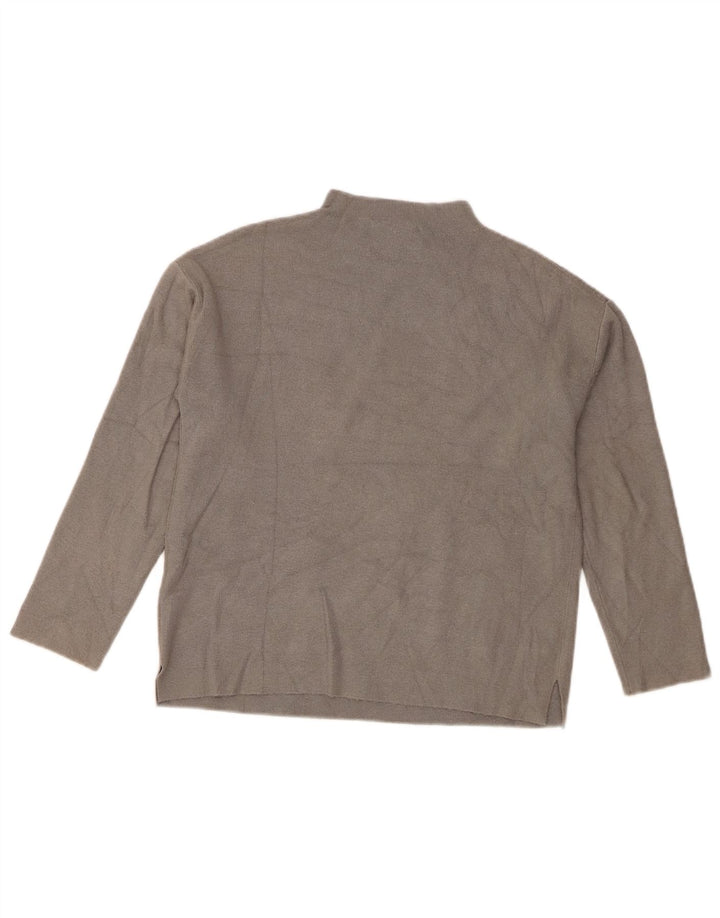 Zara Girls Turtle Neck Jumper Sweater 9-10 År Grå Viscose