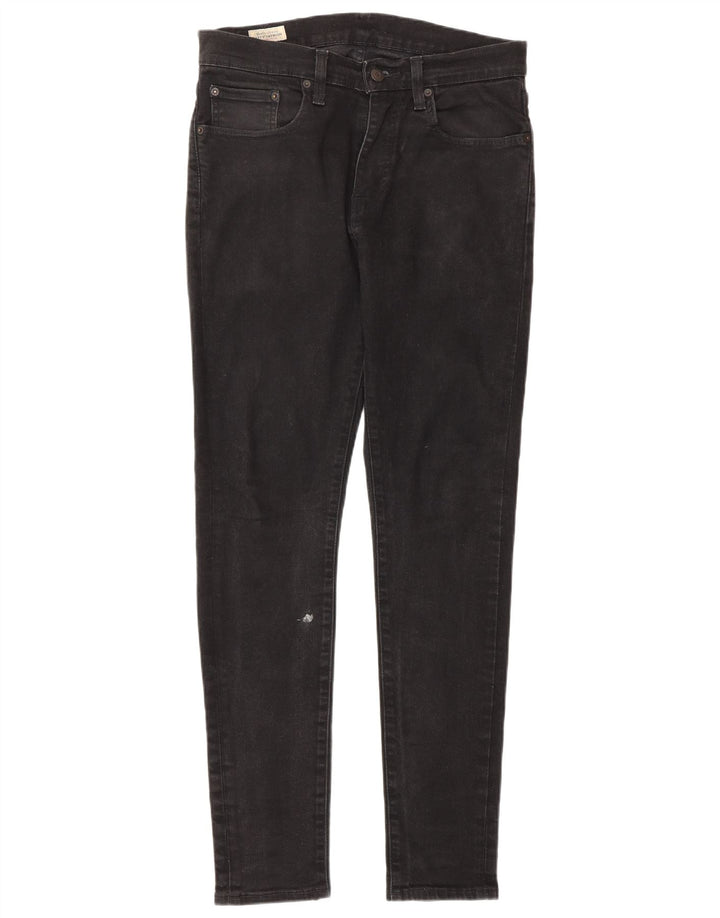 LEVI'S Skinny Tapered Jeans til mænd W32 L32 Sort bomuld