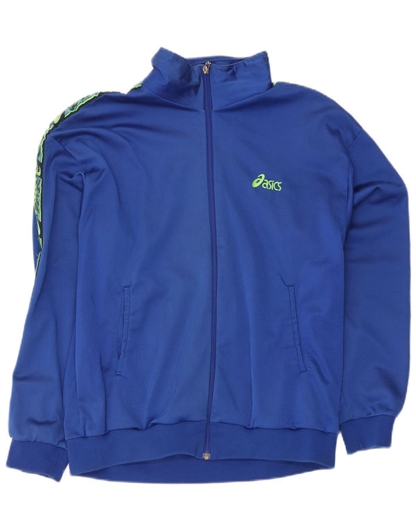 Asics Herre Grafisk træningsdragt Topjakke IT 56 2XL Blå Polyamid