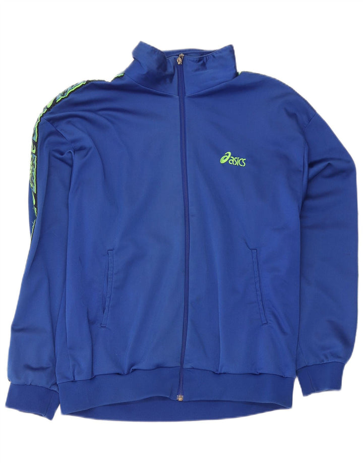 Asics Herre Grafisk træningsdragt Topjakke IT 56 2XL Blå Polyamid