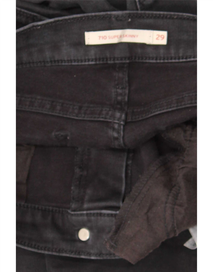Levi's Womens 710 Super Skinny Jeans W29 L28 Sort