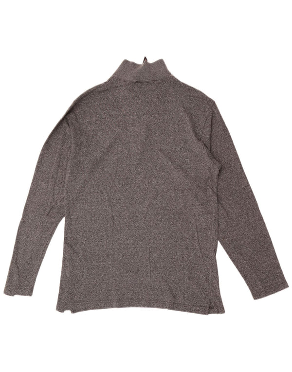 Champion Herre lynlåshals Top Langærmet Medium Grey Flecked Bomuld