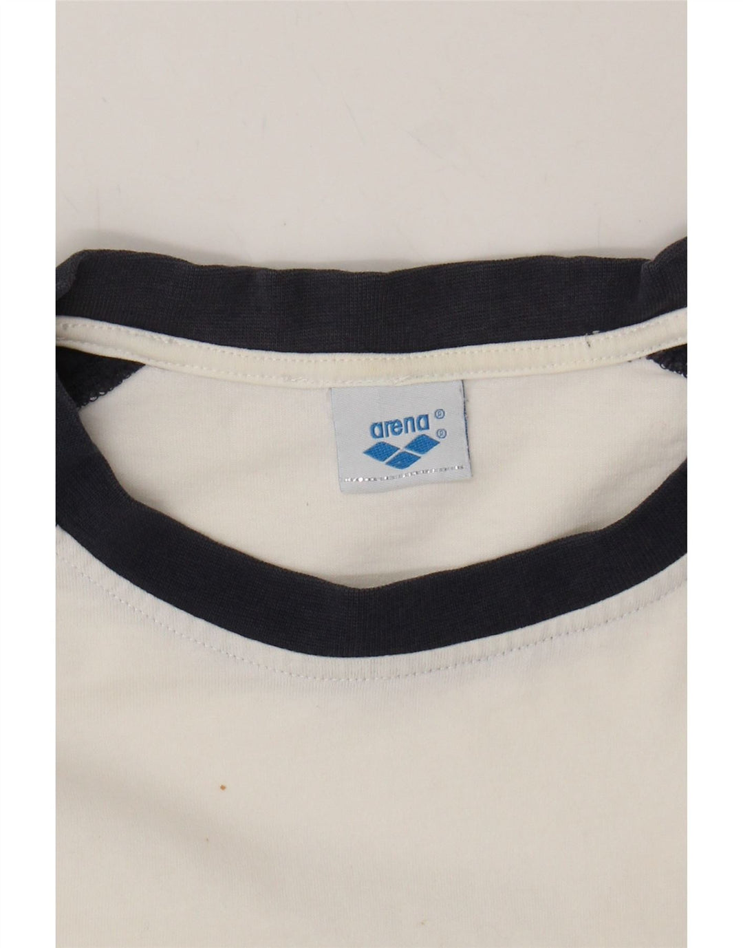 ARENA Mens Graphic T-Shirt Top Medium White Colourblock Vintage Arena and Second-Hand Arena from Messina Hembry 
