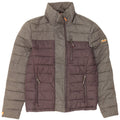 SUPERDRY Polstret jakke til mænd UK 36 Small Grey Colourblock Nylon