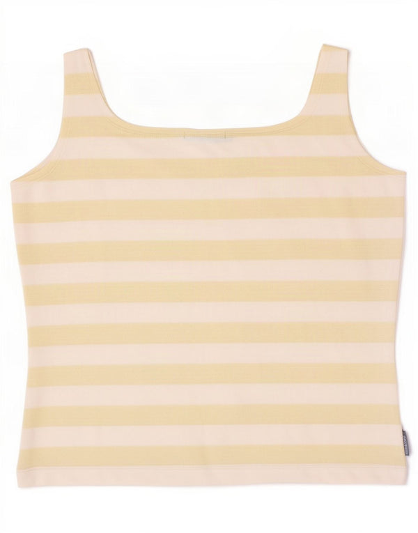 Marina Yachting Dame Crop Cami Top UK 18 XL Gul Stribet