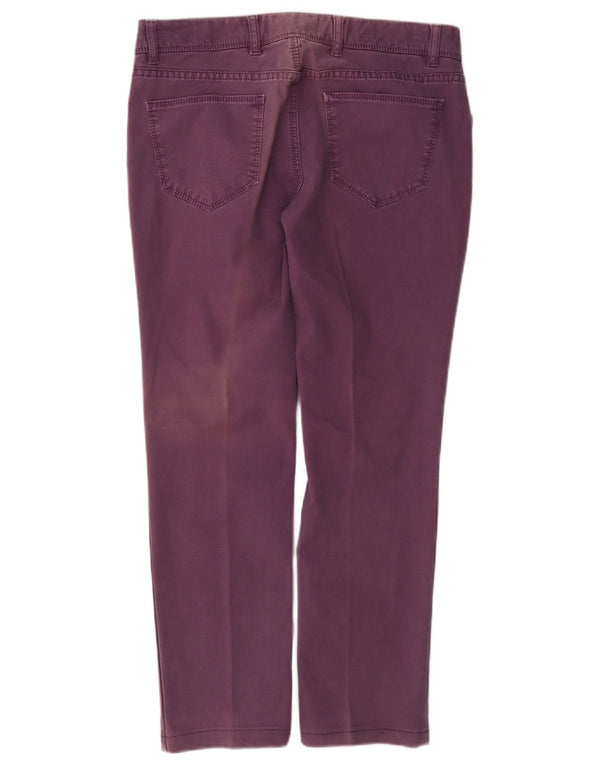 Massimo Dutti Dame Slim Cropped Trousers W30 L26 Lilla