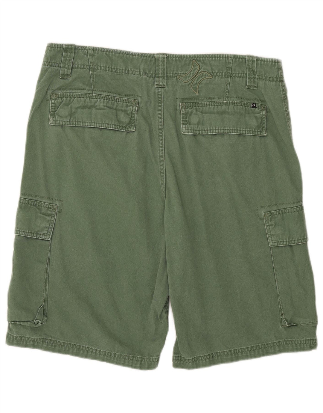 Hurley Herre Cargo Shorts W34 Stor grøn bomuld