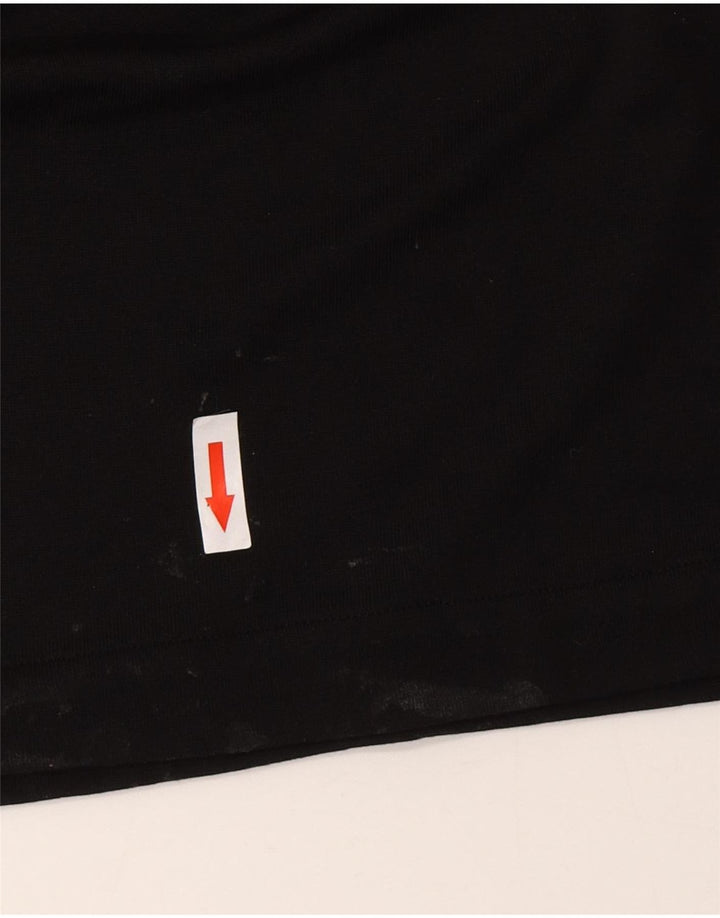 Massimo Dutti Dame ærmeløs Maxikjole UK 10 Small Black Lyocell