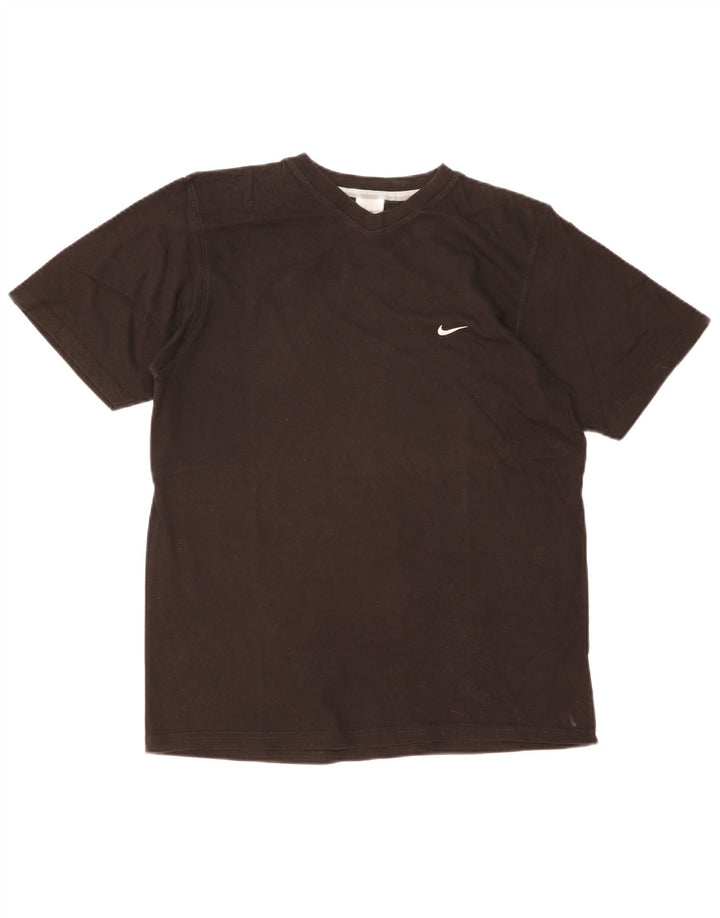 Nike T-shirt top til mænd UK 39/41 Medium Sort bomuld