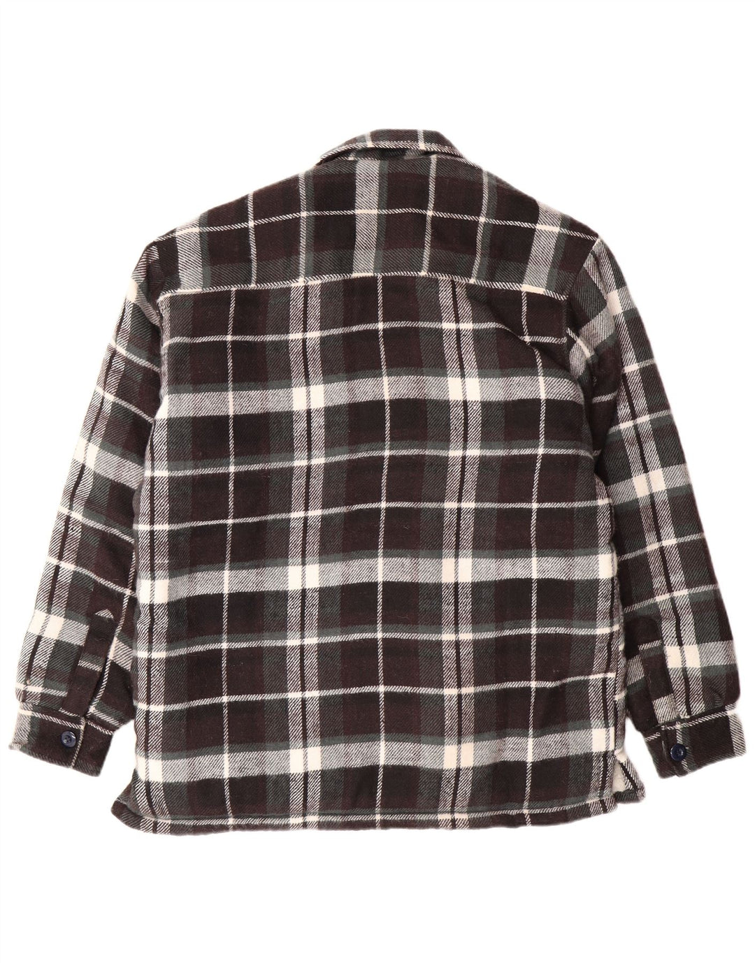 ELUTEX Mens Workwear Sherpa Flannel Shirt Small Multicoloured Check