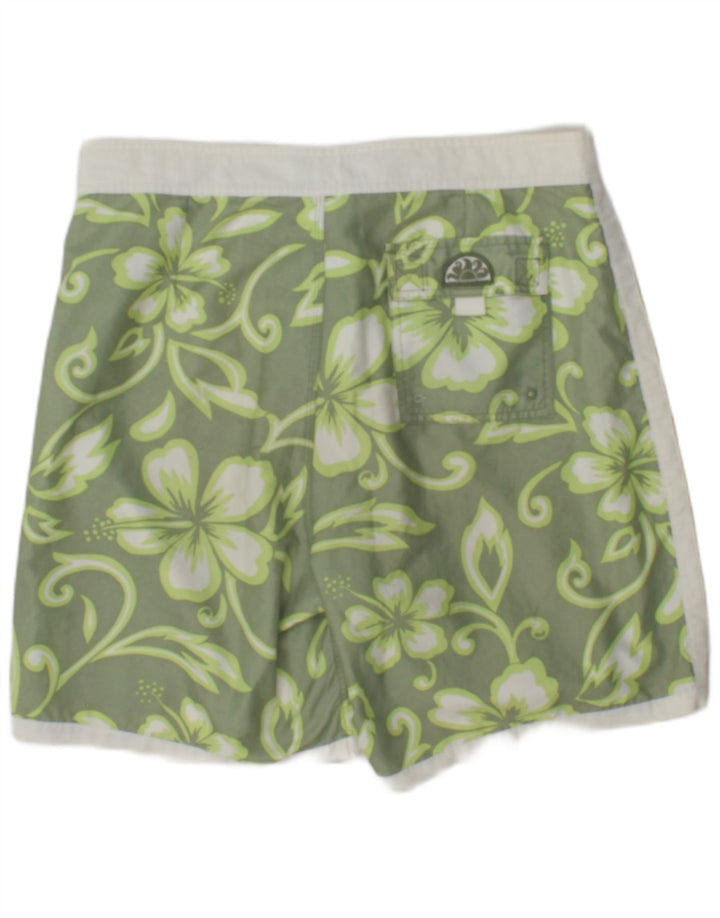 Sundek Herre badeshorts Large Green Floral Polyester