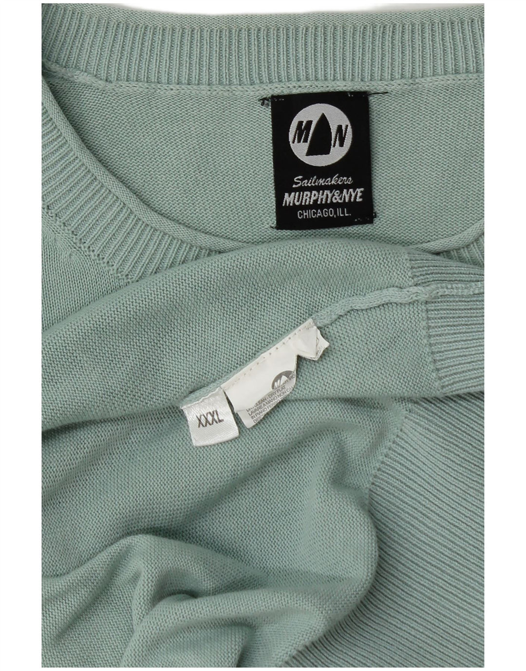 MURPHY & NYE Herre sweater med rund hals 3XL turkis