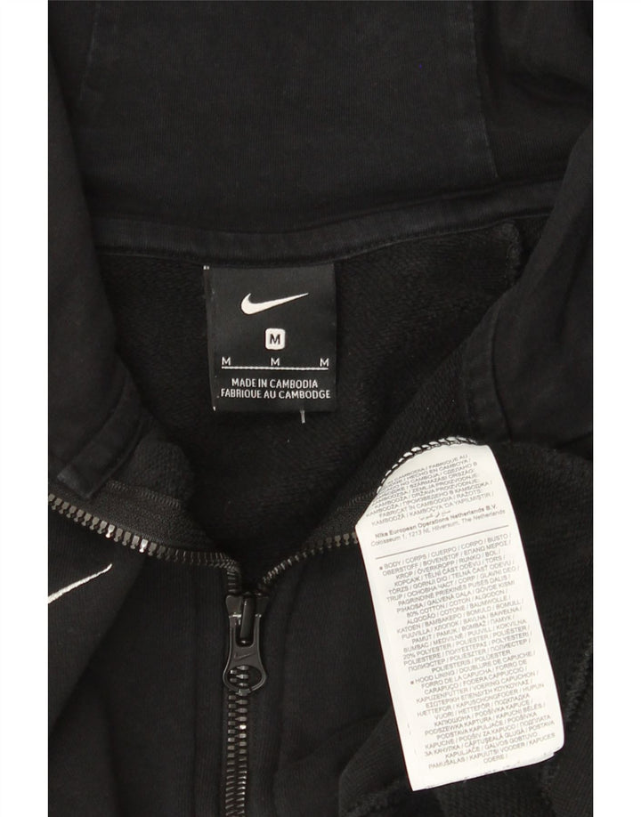 Nike Dame Oversized Hættetrøje Sweater UK 14 Medium Sort Bomuld