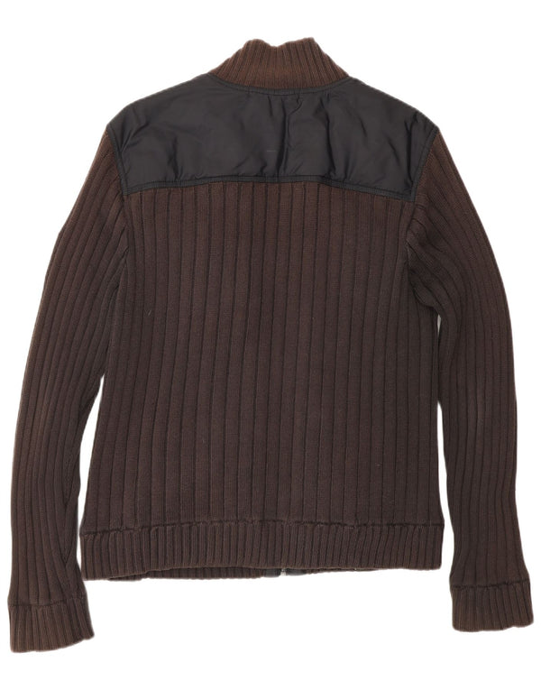 Calvin Klein Jeans Herre Utility Jacket UK 36 Small Brown Colourblock Nylon