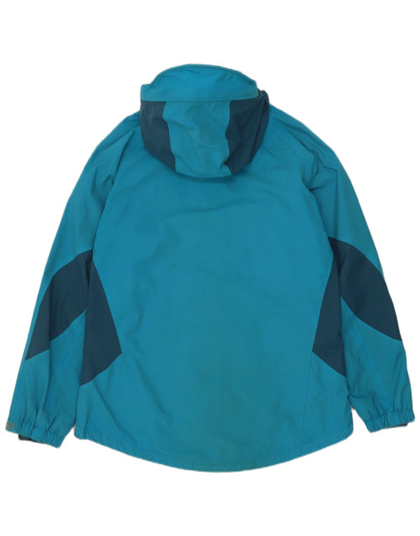 Sprayway Regnjakke med hætte til kvinder UK 12 Medium Blue Colourblock Polyamid