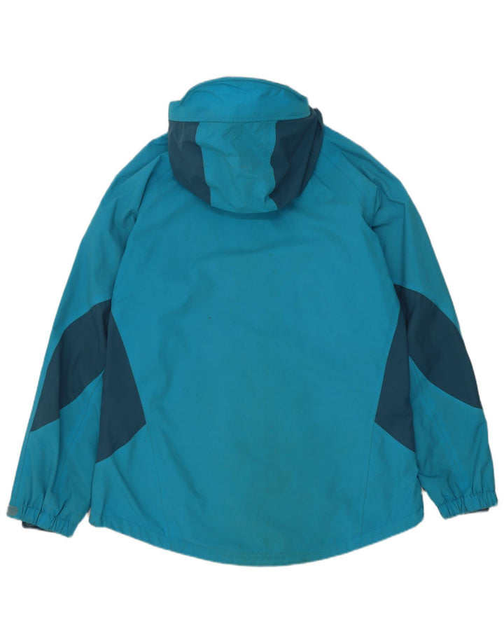 Sprayway Regnjakke med hætte til kvinder UK 12 Medium Blue Colourblock Polyamid
