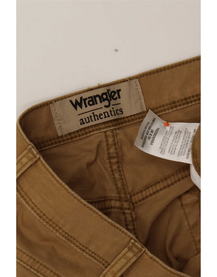 Wrangler Straight Cargo Bukser til mænd W38 L32 Beige Bomuld