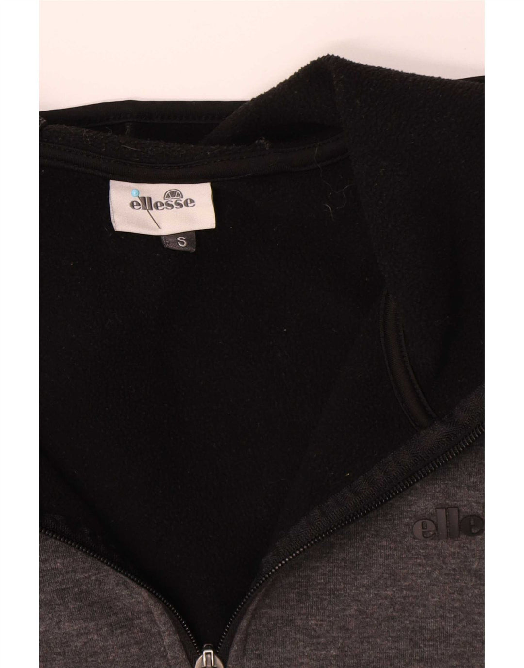 Ellesse Herre hættetrøje med lynlås lille grå polyester