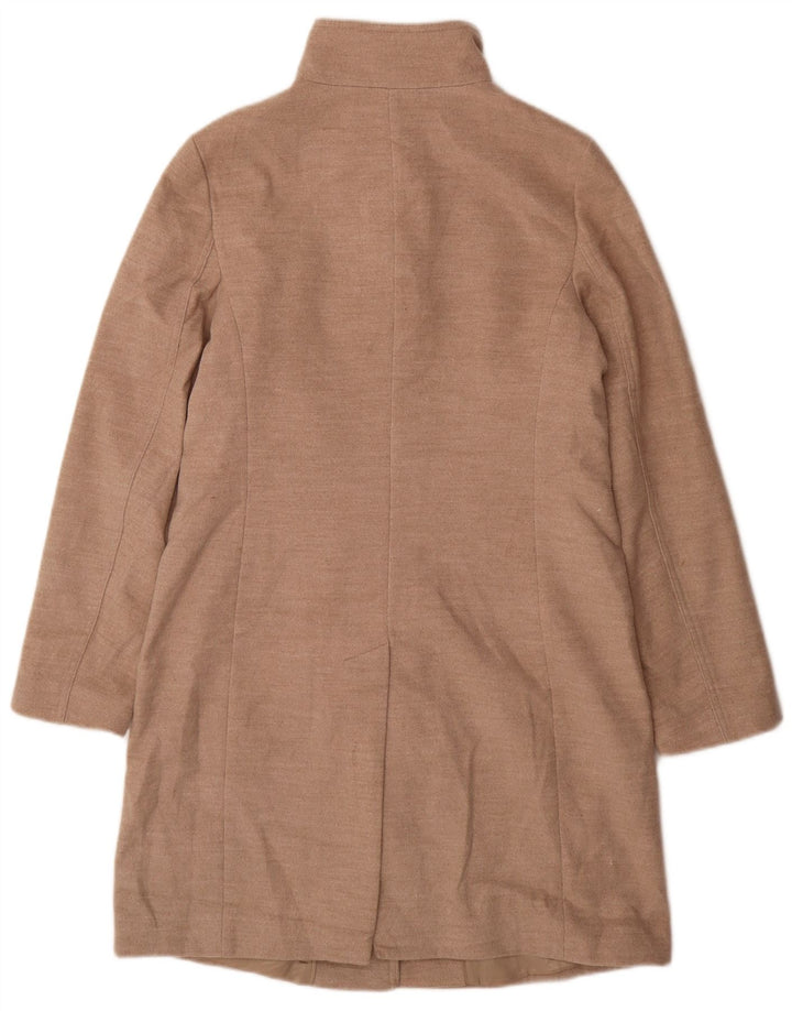 Marks & Spencer Dameoverfrakke UK 10 Small Beige Polyester