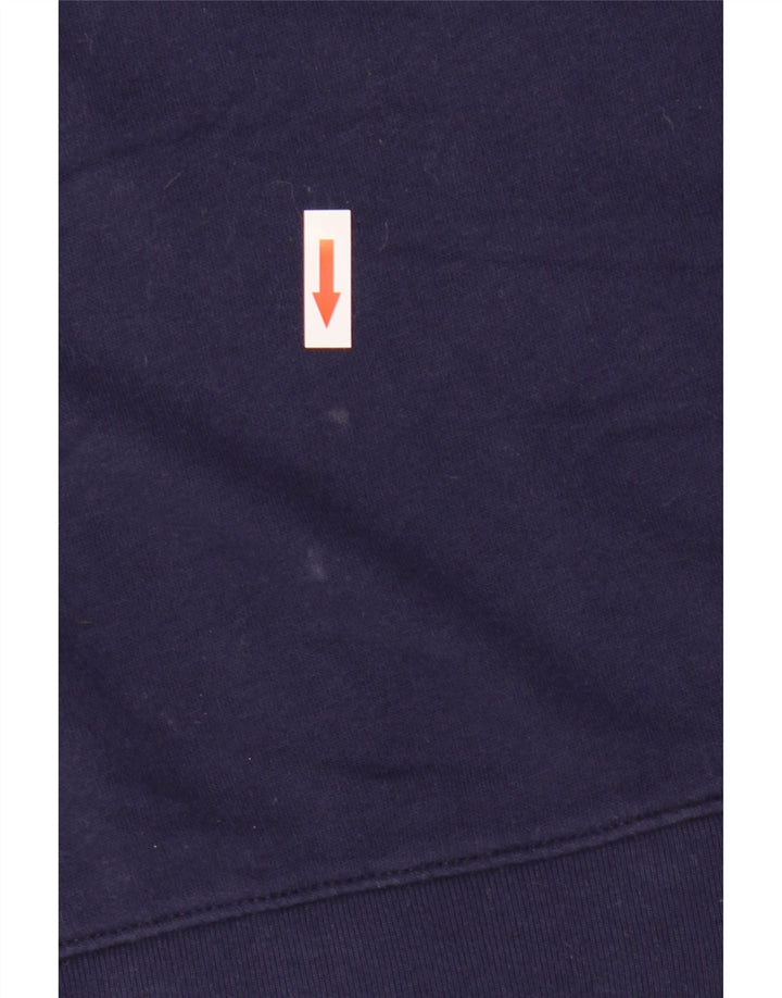 Levi's Dame Grafisk Oversized Sweatshirt Jumper UK 10 Small Navy Blue