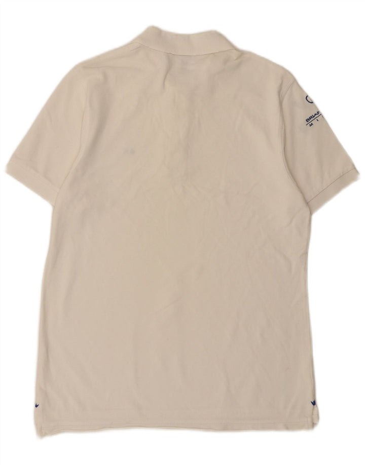 Sun68 Herre Grafisk Polo Shirt Medium White