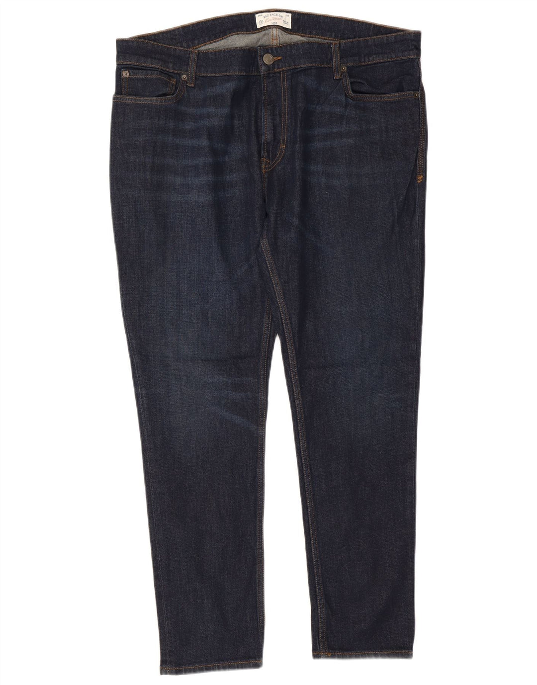 Fat Face Herre Slim Jeans W42 L29 Marineblå Bomuld