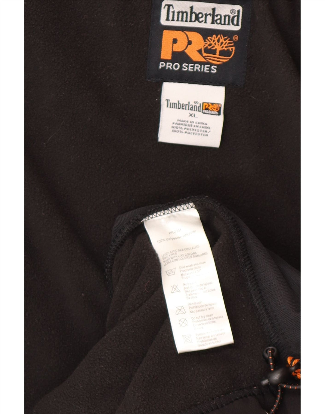 Timberland Herre Windbreaker Jacket UK 42 XL Sort Polyester