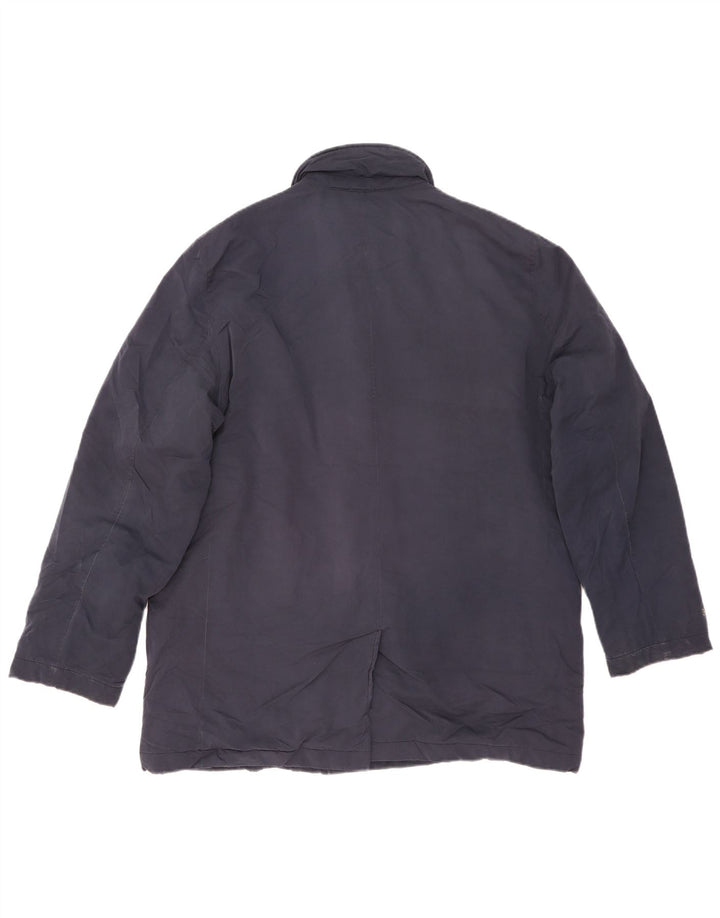 Marks & Spencer Herre Windbreaker Jacket UK 40 Large Navy Blue Polyester