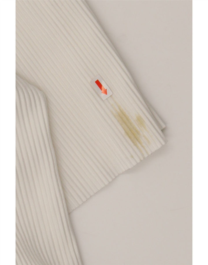 ZARA Mens Short Sleeve Shirt Medium White Polyester Vintage Zara and Second-Hand Zara from Messina Hembry 