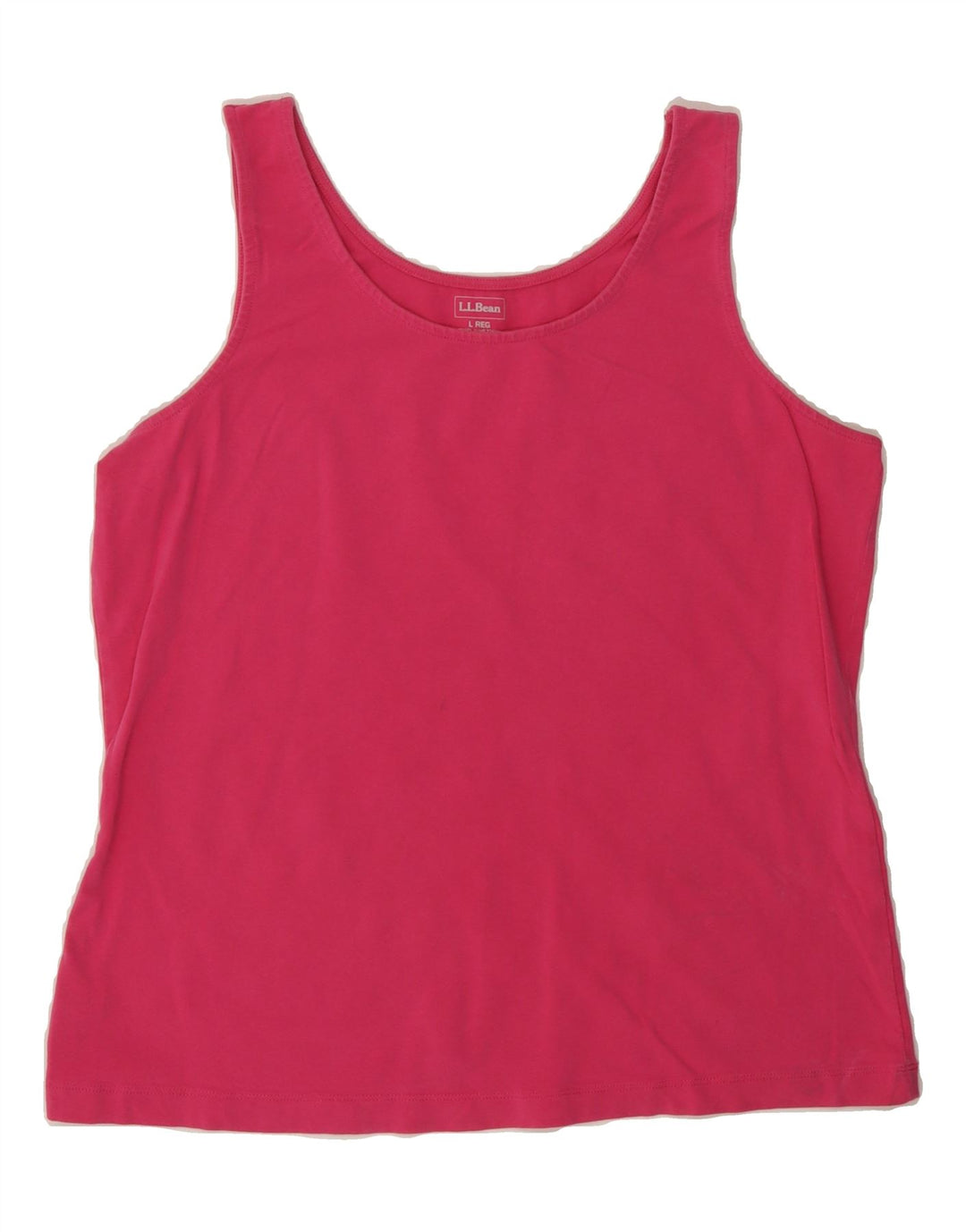L.L.BEAN Womens Vest Top UK 14 Large Pink Cotton Vintage L.L.Bean and Second-Hand L.L.Bean from Messina Hembry 