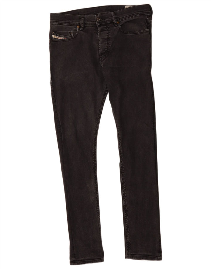 Diesel Herre Carrot Slim Jeans W30 L32 Sort Bomuld