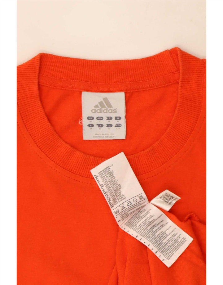 Adidas Herre T-Shirt Top Medium Orange Bomuld
