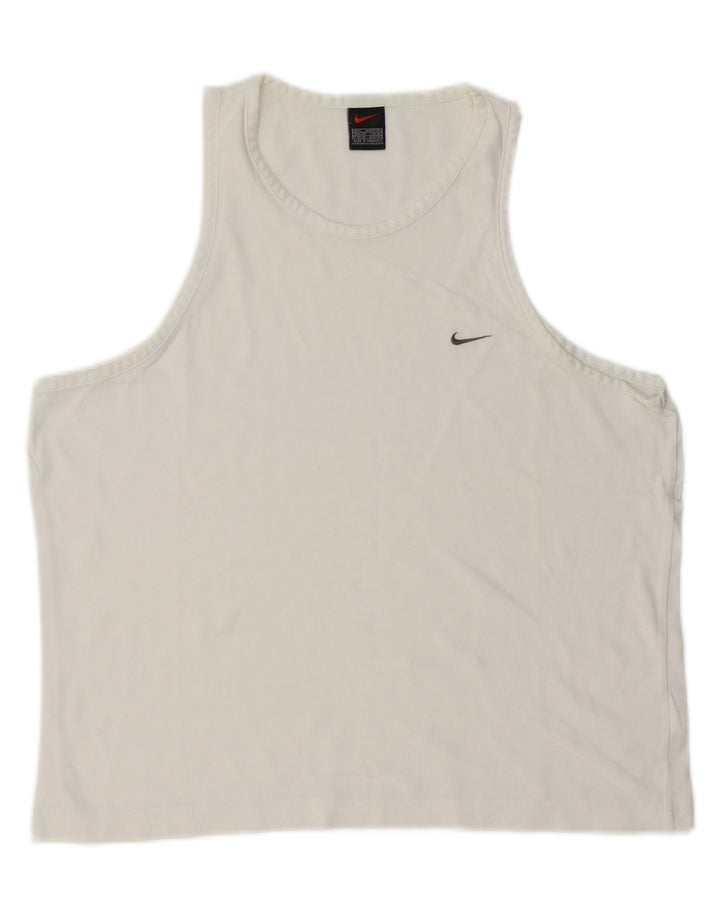 Nike Herrevest Top Stor Hvid Bomuld
